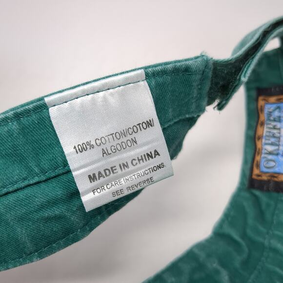 Florida Everglades Strapback Sun Visor Cap Green OS Adjustable O'Keefe's Reef - Picture 10 of 10